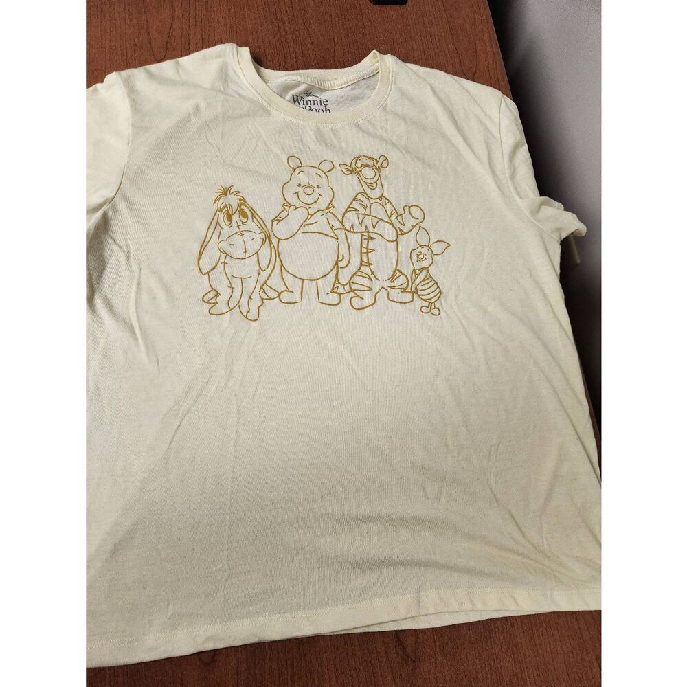 Disney Winnie The Pooh Women's Soft Short Sleeve yellow Graphic Print T-Shirt Si - Picture 3 of 6